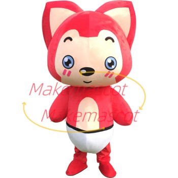 Cartoon Red Ali the Fox Mascot Costume Cartoon Red Ali the Fox Mascot Costume