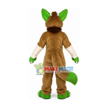 Scary Look The Brown Wild Wolf Mascot Costume Scary Look The Brown Wild Wolf Mascot Costume