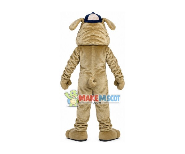 Crumpled Face The Powerful Bulldog Mascot Costume Crumpled Face The Powerful Bulldog Mascot Costume