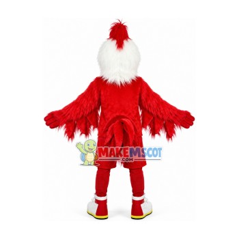 Forceful The Hairy Red Rooster Mascot Costume