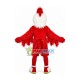 Forceful The Hairy Red Rooster Mascot Costume Forceful The Hairy Red Rooster Mascot Costume