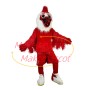 Forceful The Hairy Red Rooster Mascot Costume