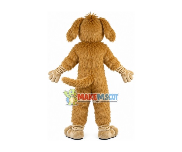The Marked Brown Furry Dog Mascot Costume The Marked Brown Furry Dog Mascot Costume