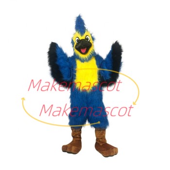 Adult Style Blue Long Wool Bird Mascot Costume Adult Style Blue Long Wool Bird Mascot Costume