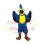 Adult Style Blue Long Wool Bird Mascot Costume