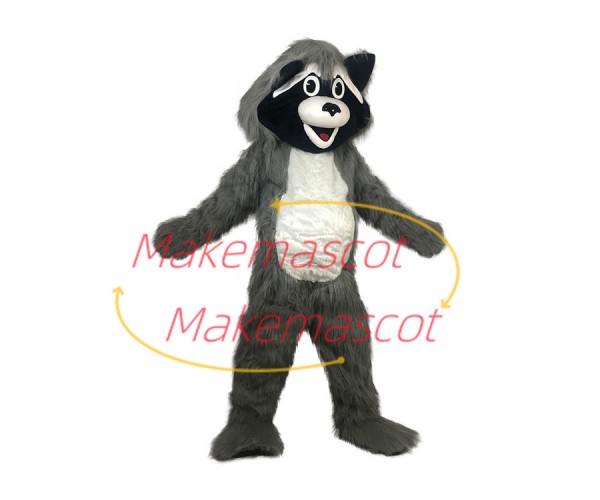 Cheerful Playing The Furry Raccoon Mascot Costume Cheerful Playing The Furry Raccoon Mascot Costume
