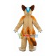 Pleased Brown Wolf With Smooth Fur Mascot Costume Pleased Brown Wolf With Smooth Fur Mascot Costume