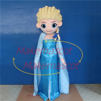 Snow Queen Aisha Princess Cartoon Mascot Costume Snow Queen Aisha Princess Cartoon Mascot Costume