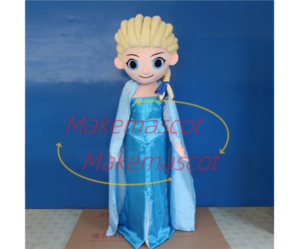 Snow Queen Aisha Princess Cartoon Mascot Costume Snow Queen Aisha Princess Cartoon Mascot Costume