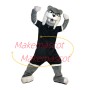 Fierce Bulldog With Black Sports Suit Mascot Costume