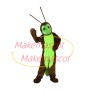 Kind Smiling Brown & Green Ant Mascot Costume