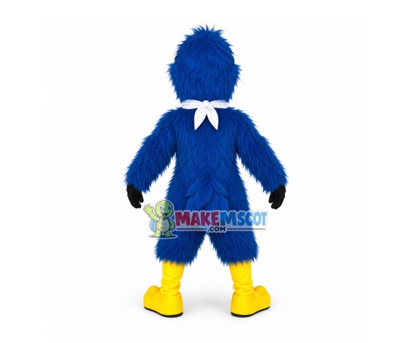 Blue Bird Wearing Square Scarf Mascot Costume Blue Bird Wearing Square Scarf Mascot Costume