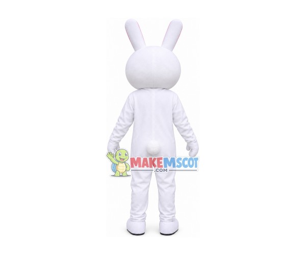 Star-eyed Crying White Bunny Mascot Costume Star-eyed Crying White Bunny Mascot Costume
