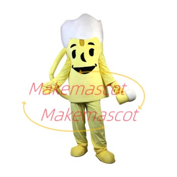 Overflowing Beer Glass Cartoon Mascot Costume