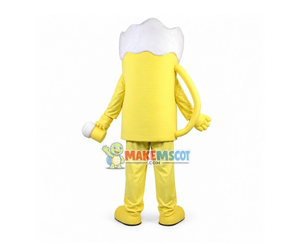 Overflowing Beer Glass Cartoon Mascot Costume Overflowing Beer Glass Cartoon Mascot Costume