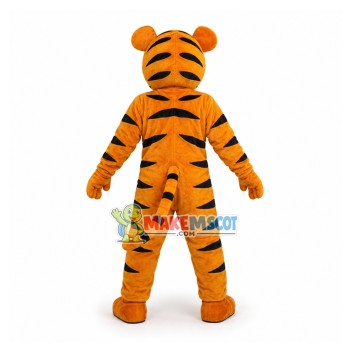 Reckless The Jumping Tiger Cartoon Mascot Costume Reckless The Jumping Tiger Cartoon Mascot Costume