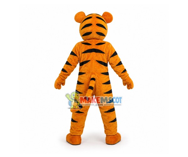 Reckless The Jumping Tiger Cartoon Mascot Costume Reckless The Jumping Tiger Cartoon Mascot Costume