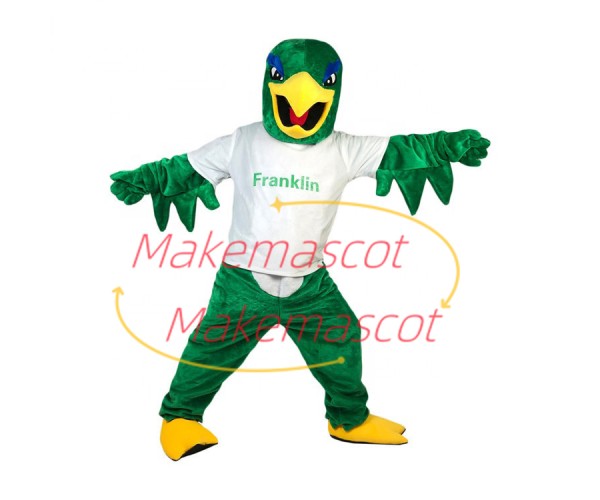 University Green Power Eagle Mascot Costume University Green Power Eagle Mascot Costume