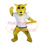 Vigorous Yellow Leopard of College Mascot Costume