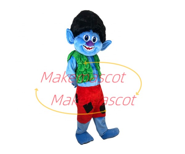 Bran the Elves With Smile Face Cartoon Mascot Costume Bran the Elves With Smile Face Cartoon Mascot Costume