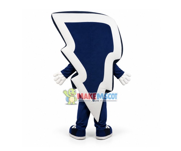 Blue Team Logo of Thunder Mascot Costume Blue Team Logo of Thunder Mascot Costume