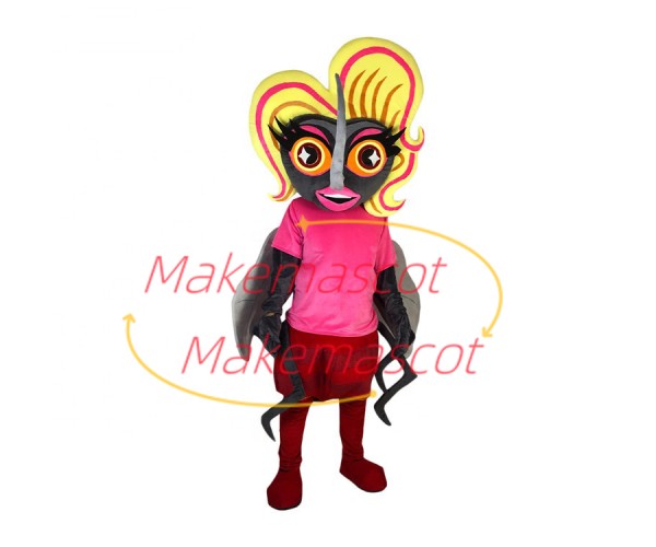 Fashion Model The Blonde Mosquito Lady Mascot Costume Fashion Model The Blonde Mosquito Lady Mascot Costume