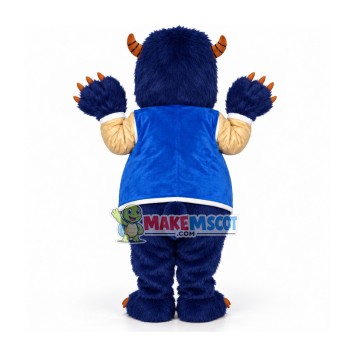 Furry Monster Sulley In The Uniform Mascot Costume