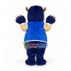 Furry Monster Sulley In The Uniform Mascot Costume