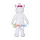 Smooth Plush White Cat Mascot Costume