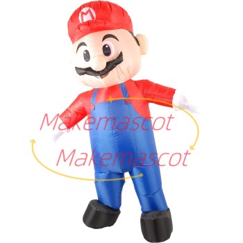 Inflatable The Red Mario Cartoon Mascot Costume Inflatable The Red Mario Cartoon Mascot Costume