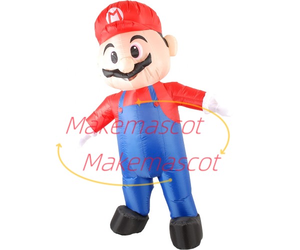 Inflatable The Red Mario Cartoon Mascot Costume Inflatable The Red Mario Cartoon Mascot Costume