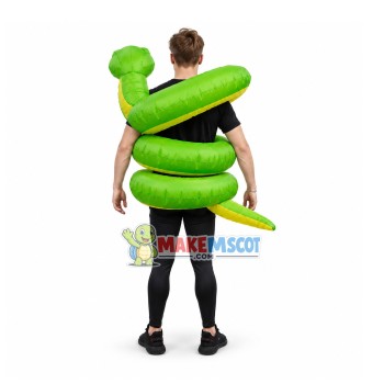 Inflatable Tangled Green Python Mascot Costume Inflatable Tangled Green Python Mascot Costume
