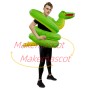 Inflatable Tangled Green Python Mascot Costume