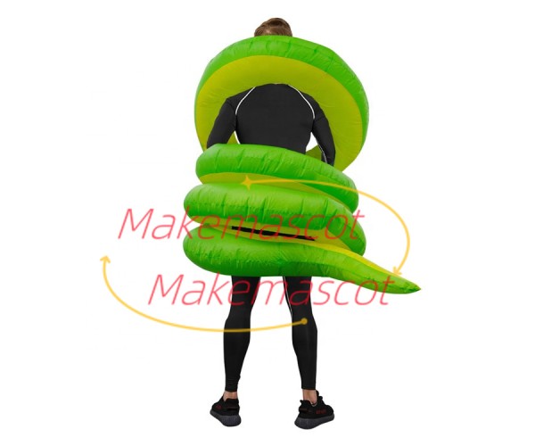 Inflatable Tangled Green Python Mascot Costume Inflatable Tangled Green Python Mascot Costume