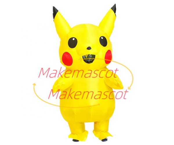 Adult Inflatable Pikachu Mascot Costume