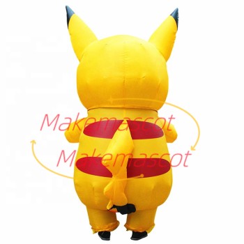 Adult Inflatable Pikachu Mascot Costume Adult Inflatable Pikachu Mascot Costume