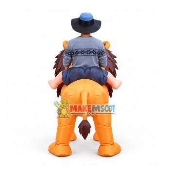 Inflatable Riding Lion King Mascot Costume Inflatable Riding Lion King Mascot Costume