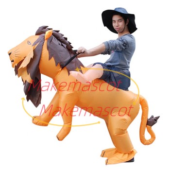 Inflatable Riding Lion King Mascot Costume Inflatable Riding Lion King Mascot Costume