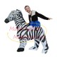 Funny Riding Zebra Inflatable Mascot Costume Funny Riding Zebra Inflatable Mascot Costume