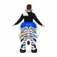 Funny Riding Zebra Inflatable Mascot Costume Funny Riding Zebra Inflatable Mascot Costume