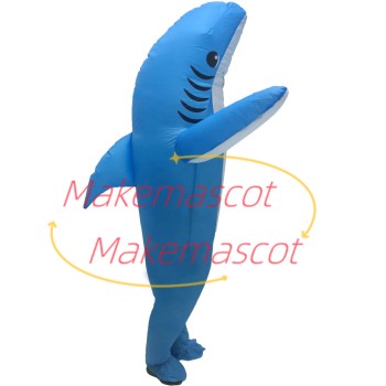 Inflatable Blue Shark Mascot Costume Inflatable Blue Shark Mascot Costume