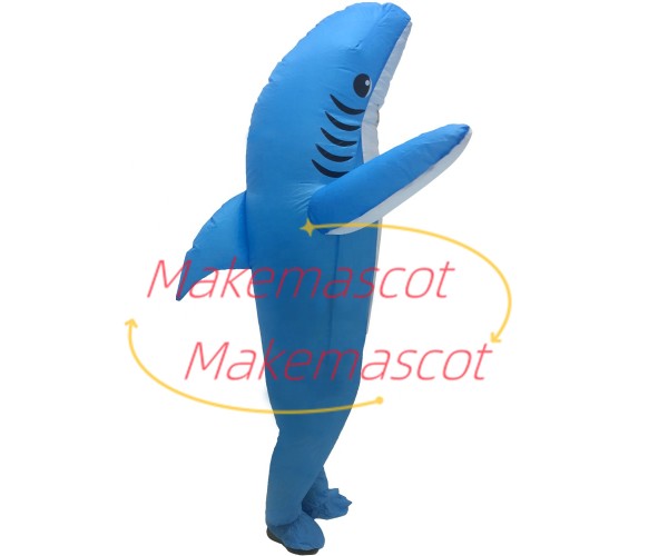 Inflatable Blue Shark Mascot Costume Inflatable Blue Shark Mascot Costume