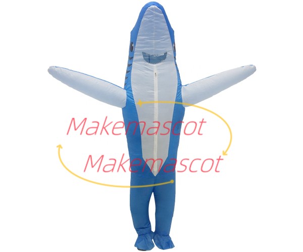 Inflatable Blue Shark Mascot Costume Inflatable Blue Shark Mascot Costume