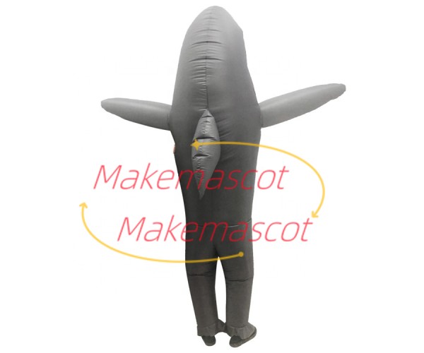 Inflatable Standing Style Grey Shark Mascot Costume Inflatable Standing Style Grey Shark Mascot Costume