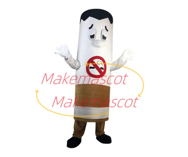 Cigarette With No Smoking Sign Mascot Costume