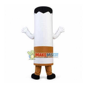 Cigarette With No Smoking Sign Mascot Costume Cigarette With No Smoking Sign Mascot Costume