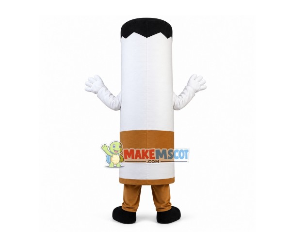 Cigarette With No Smoking Sign Mascot Costume Cigarette With No Smoking Sign Mascot Costume