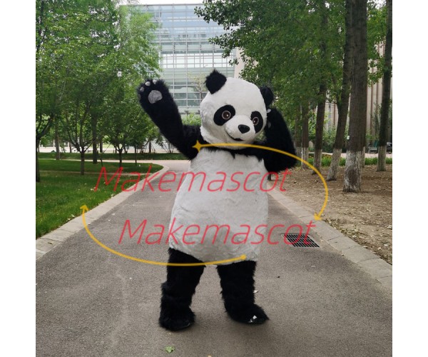 Lively Plush Panda Mascot Costume for Outdoor Event Lively Plush Panda Mascot Costume for Outdoor Event