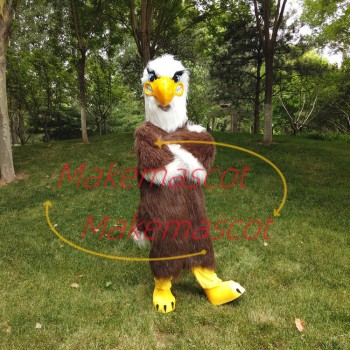 Aggressive Soft Long Wool Falcon Mascot Costume Aggressive Soft Long Wool Falcon Mascot Costume