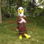 Aggressive Soft Long Wool Falcon Mascot Costume